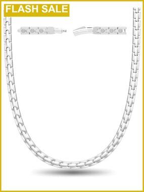 Titanium Magnetic Necklace 62 Magnets Hypoallergenic 22 In Comfort